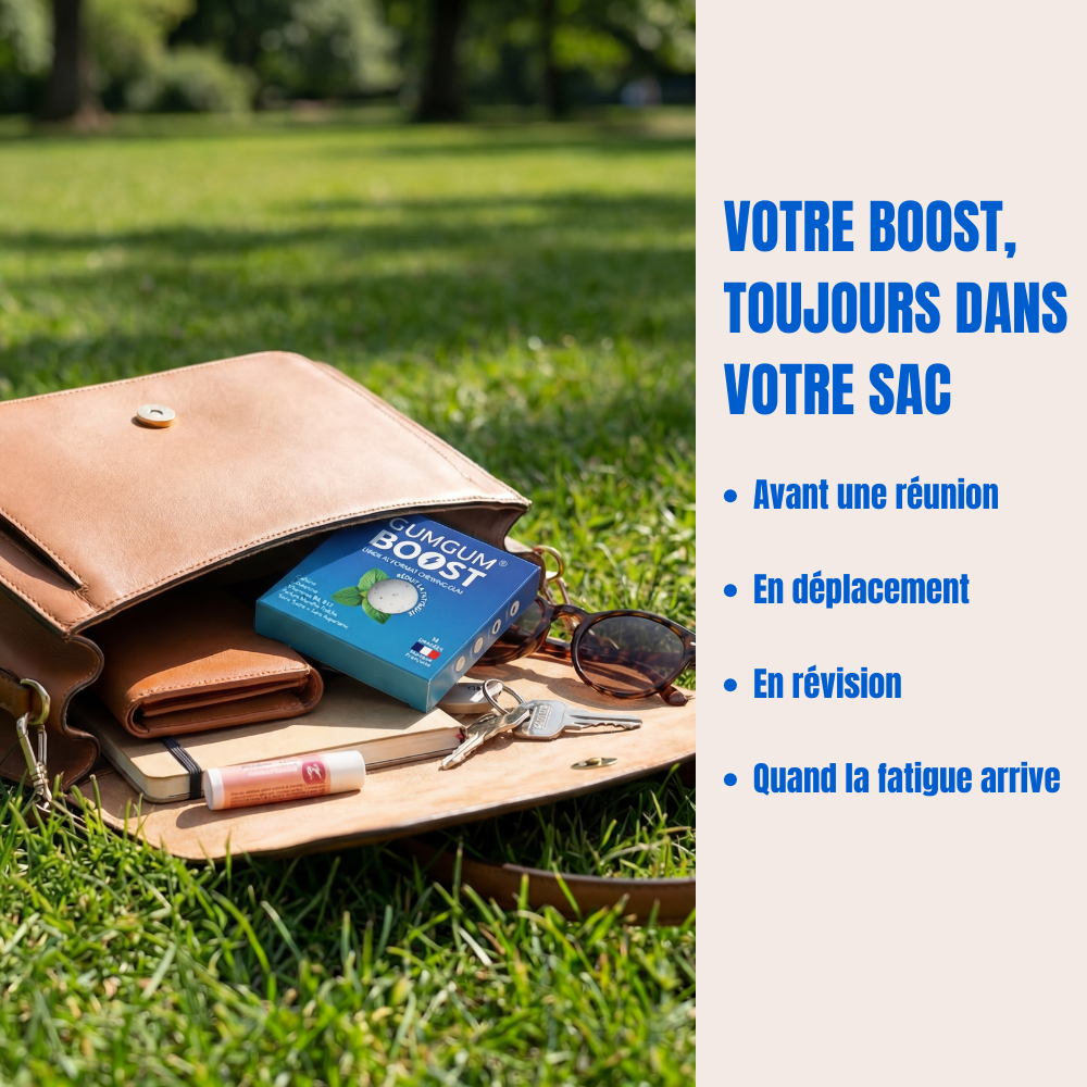 Gumgum Boost® – Chewing-gum énergisant à la menthe